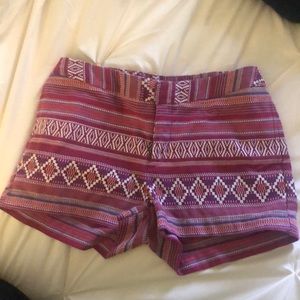 Pink Aztec shorts